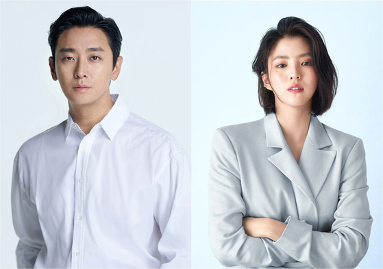 Actors Ju Ji-hoon, left, and Han So-hee have been casted for upcoming film ″Gentleman.″ [WAVVE]