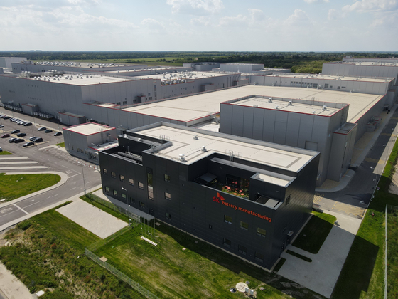 SK Innovation's second electric vehicle battery plant in Hungary, which is scheduled to operate by the first quarter of 2022. [SK INNOVATION] 