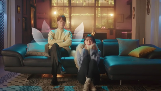 A scene from the trailer of "My Roommate the Gumiho," which dropped in May. The series based on the romance a 999-year-old gumiho (played by Jang Ki-yong) and 22-year-old college student Lee Dam (played by Lee). [TVN] 
