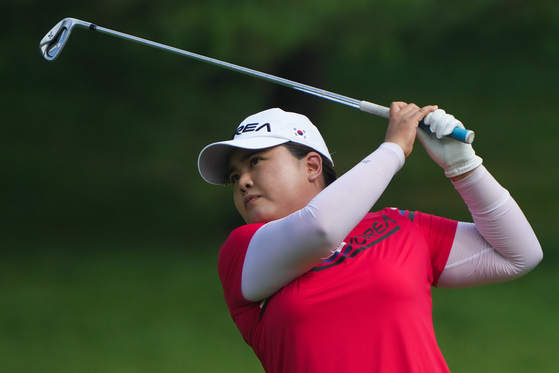 Park In-bee competes during the women's individual stroke play at the Tokyo 2020 Olympic Games in Saitama, Japan on Aug. 4. [XINHUA/YONHAP]