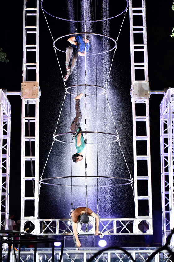 Project Nalda uses many different aerial apparatus during their performances. [PROJECT NALDA]