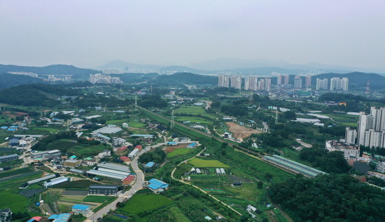 A view of Banwol in Ansan, which will be part of a new town of 41,000 apartments. [YONHAP]