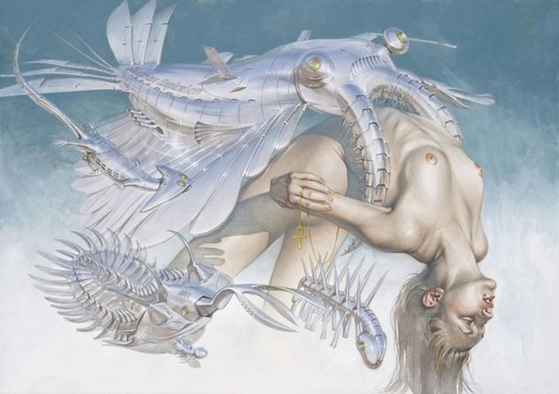 "Untitled" (2020) by Japanese illustrator Hajime Sorayama [HAJIME SORAYAMA]