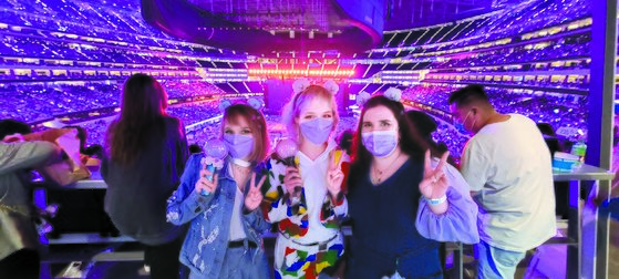 Fans of BTS dubbed ARMY attending Sunday's concert. [YONHAP]