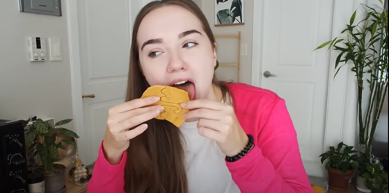Foreigners try out the dalgona challenge on YouTube, since the success of Netflix's ″Squid Game.″ [SCREEN CAPTURE]