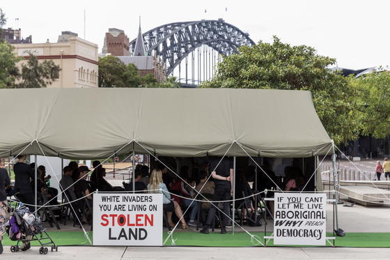 ″Embassy″ (2013-) by Richard Bell [RICHARD BELL, MILANI GALLERY, BRISBANE]