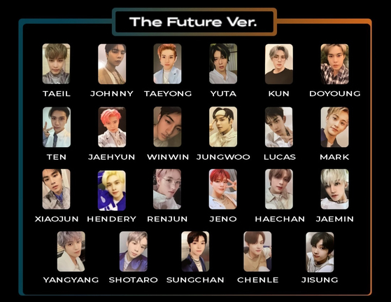 Because K-pop idols' CDs come with randomized photo cards of certain group members, fans gather online after an album's release to create a collective chart of all the possible photo cards. [SCREEN CAPTURE]