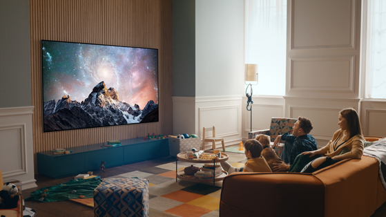The new 97-inch OLED TV developed by LG Electronics is the largest OLED TV in the world, according to the company. [LG ELECTRONICS]
