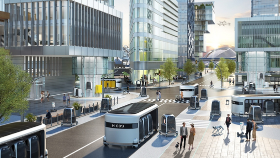 A rendering of an electric personal minibus [HYUNDAI MOTOR]