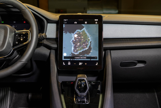 The TMAP Infotainment system that has been equipped in Polestar 2 [POLESTAR KOREA]