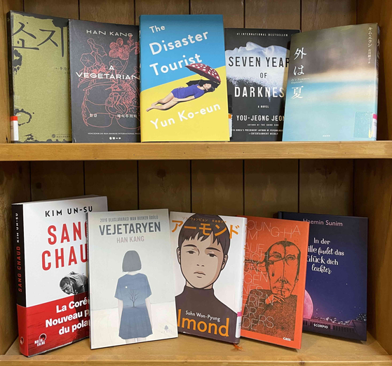 Here shows Korean bestsellers that have been translated into many different languages. [LITERATURE TRANSLATION INSTITUTE OF KOREA]