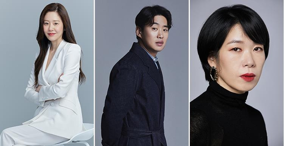 From left, actors Go Hyun-jung, Ahn Jae-hong and Yeom Hye-ran will take on lead roles in the upcoming Netflix series ″Mask Girl.″ [NETFLIX]