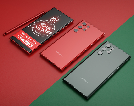 A rendering of the Galaxy S22 series [LETSGODIGITAL]