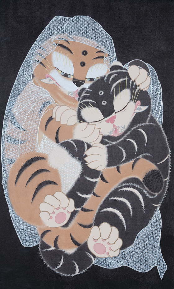 ″The Tiger of Perfect Wisdom (Interracial)″(2022) by Park Grim  [STUDIO CONCRETE]