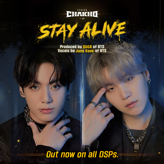 “Stay Alive” topped iTune’s Top Song chart in some 100 regions as of Monday. [ILGAN SPORTS]