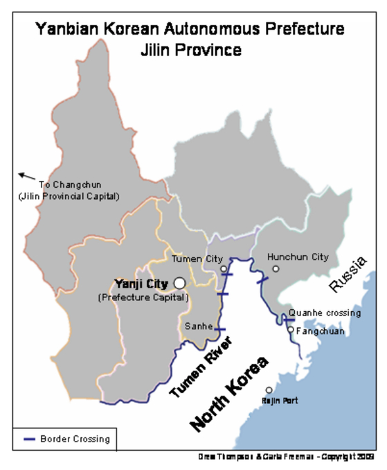 Yanbian Korean Autonomous Prefecture in Northeast China’s Jilin Province [DREW THOMPSON&CARLA FREEMAN]