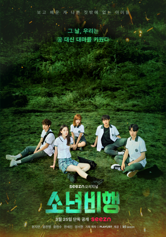 The poster for the Seezn series "Juvenile Delinquency" (2022) [SEEZN]