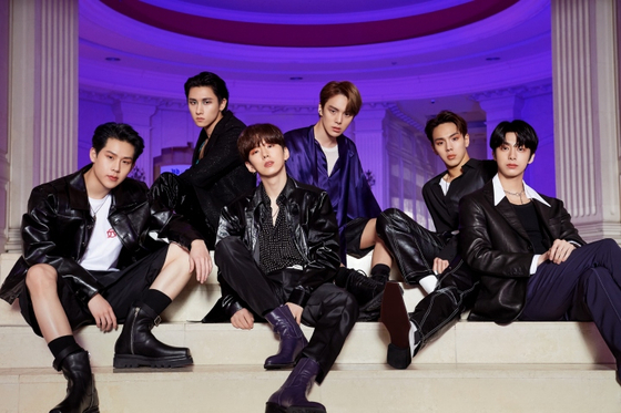 Monsta X's upcoming Ep has been delayed after member Hyungwon, fourth from left, tested positive for Covid-19 on Monday, according to Starship Entertainment on Tuesday.