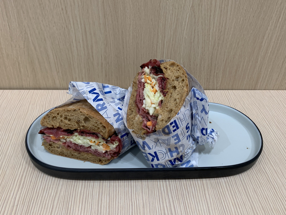 Lenwich Sandwich at Lenwich in Yeouido, western Seoul [LEE JIAN]