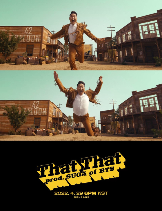 Scenes from Psy's music video ″That That″ teaser [P NATION]
