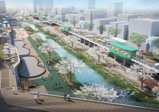 An artist's rendition of Dorimcheon in southern Seoul [SEOUL METROPOLITAN GOVERNMENT]