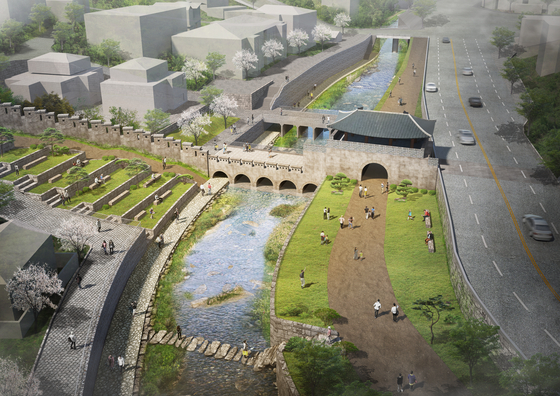 An artist's rendition of Hongjecheon in western Seoul [SEOUL METROPOLITAN GOVERNMENT]