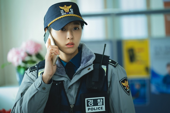 Kim during a scene in the ongoing tvN drama "The Killer's Shopping List" [ILGAN SPORTS] 