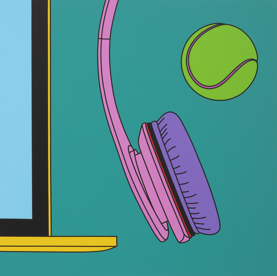 ″Untitled (with tennis ball)″ (2020) [MICHAEL CRAIG-MARTIN, GAGOSIAN]