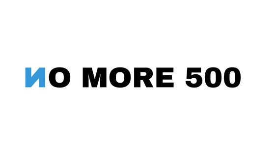 No More 500 logo [NO MORE 500]