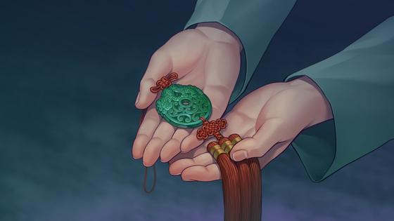 An image of Norigae, an accessory for females during the Joseon era (1391-1910), within Steam game Suhoshin [NO MORE 500]