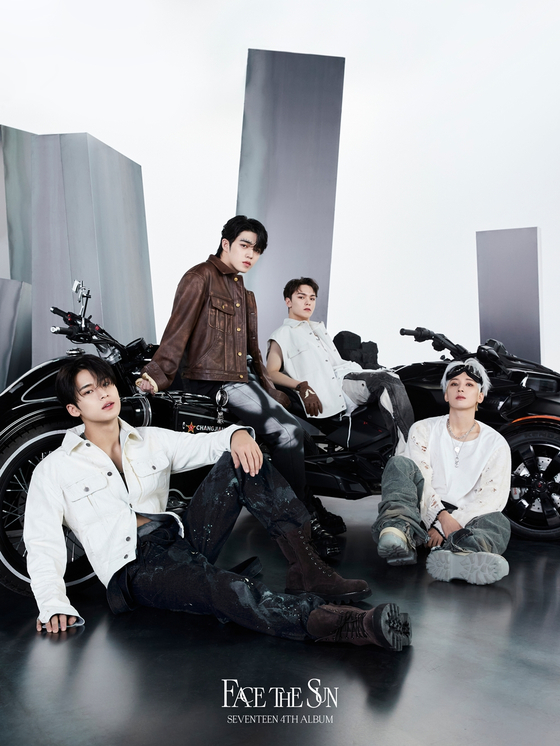 SEVENTEEN's hip-hop team consists of members S.COUPS, WONWOO, MINGYU and VERNON. [PLEDIS ENTERTAINMENT]
