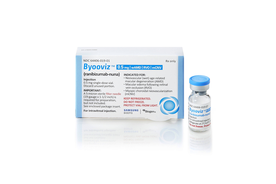 Byooviz, a Samsung Bioepis biosimilar referencing ophthalmology treatment Lucentis [SAMSUNG BIOEPIS] 