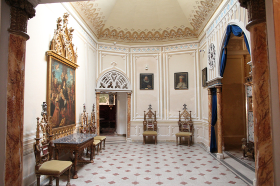 Inside one of the castles in Laxenburg. [SCHLOSS LAXENBURG]