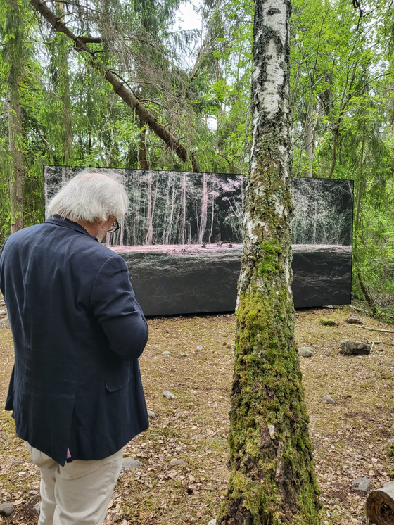 “If The Swamp” by French artist Pierre Huyghe is the 50th sculpture of Kistefos. It was revealed to the public on June 12. [YIM SEUNG-HYE]