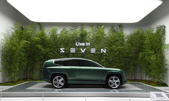 Seven, a concept car for an Ioniq 7, is displayed at the Busan International Motor Show [HYUNDAI MOTOR]