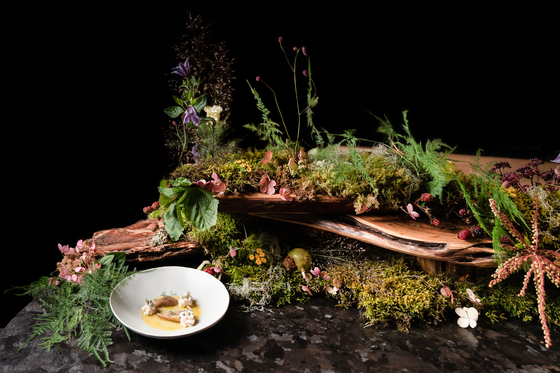 A dish offered at Atomix in New York, which was ranked 33rd on the newly-released list of World's 50 Best Restaurants [DIANE KANG]
