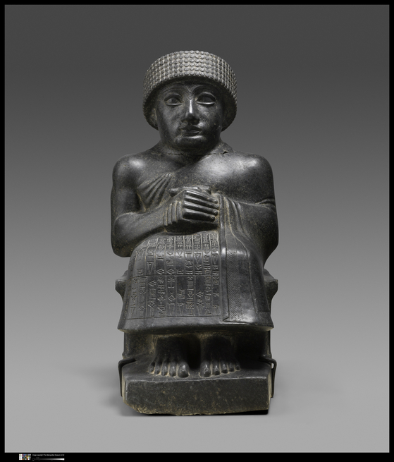 Statue of Gudea dating back to 2090 BCE [METROPOLITAN MUSEUM OF ART]