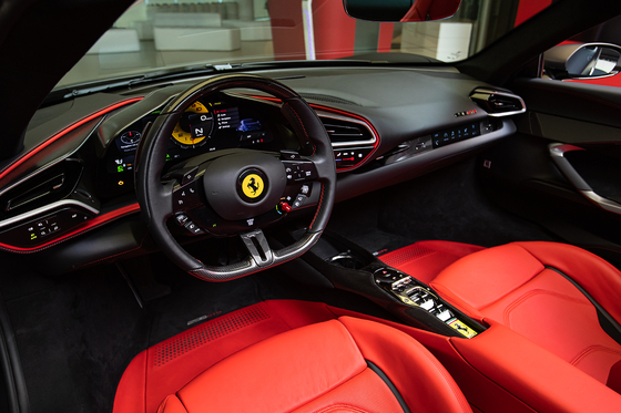 Interior of the 296 GTS. [FERRARI]