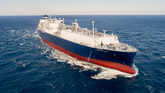 A 174,000 cubic meter class LNG carrier built by Hyundai Heavy Industries [HYUNDAI HEAVY INDUSTRIES]