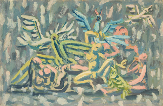 ″Family and the First Snow″ (1950s) [MMCA]