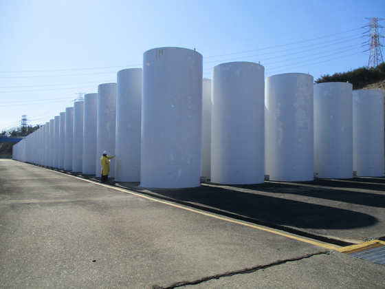 A dry cask storage facility at Wolsung nuclear plant in Gyeongju, North Gyeongsang [KOREA HYDRO & NUCLEAR POWER] 