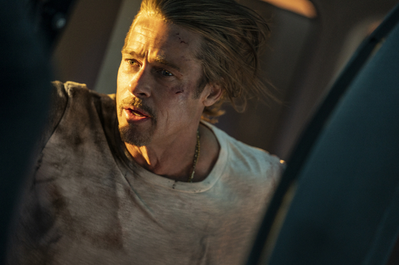 Brad Pitt portrays a former assassin codenamed Ladybug, who believes he has the worst luck in the world. [SONY PICTURES]