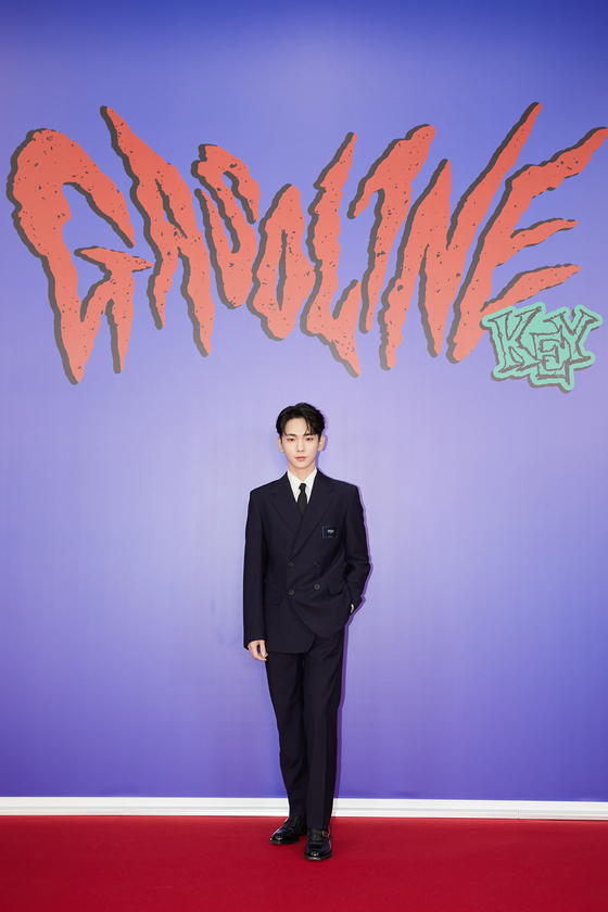 SHINee's Key returned with his second solo full-length album ″Gasoline″ on Tuesday. He held an online press conference a few hours before its release. [SM ENTERTAINMENT]