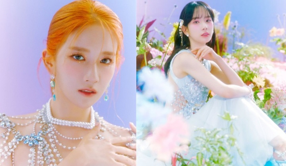 WJSN members Exy, left, and Seola [STARSHIP ENTERTAINMENT]
