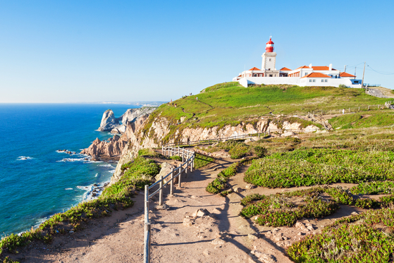 Light house at Cabo da Roca, Sintra, Portugal. [LEE SANG-HOON]