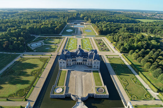 Aerial view of the château of Vaux-le-Vicomte in Maincy, France, in this file photo dated 2019. [BRUNO LEPOLARD] 