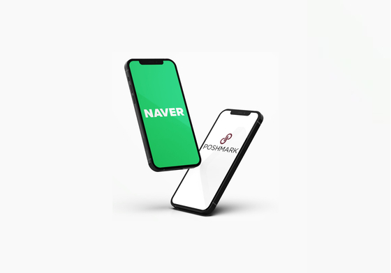Logos of Naver and PoshMark [NAVER]