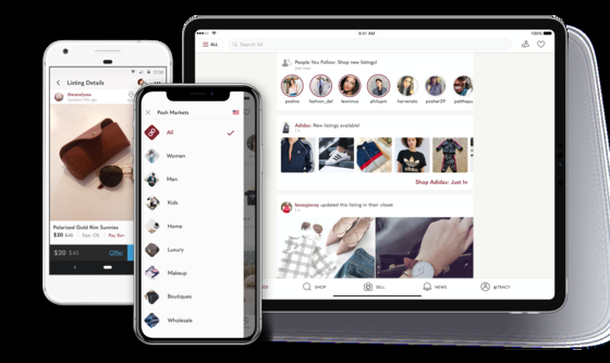 Online resale service PoshMark [NAVER]