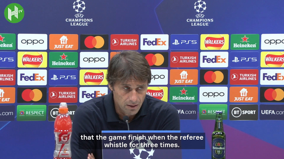 Antonio Conte accepts he was scared in the final minutes against Eintracht  [ONE FOOTBALL]