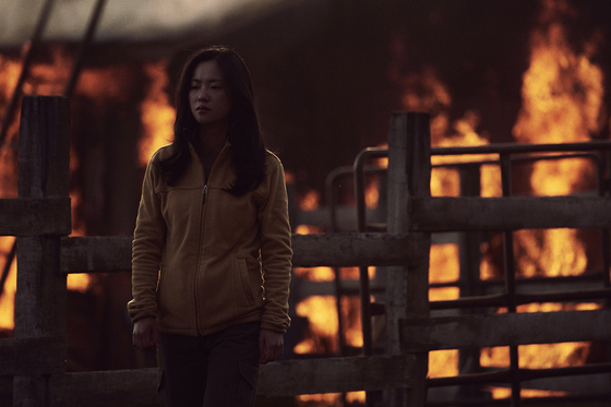 In Netflix film “Night in Paradise” (2021), Jeon portrays a woman who takes revenge on a mob who killed her family. [NETFLIX]